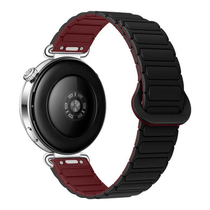 Press Button I-Shaped Magnetic Silicone Watch Band, 18mm, 20mm, 22mm