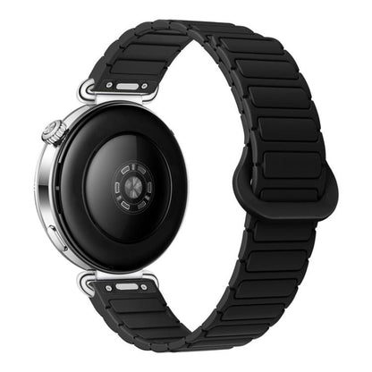 Press Button I-Shaped Magnetic Silicone Watch Band, 18mm, 20mm, 22mm
