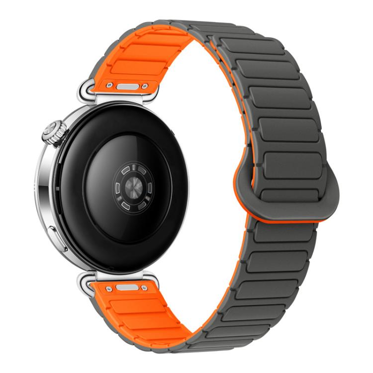 Press Button I-Shaped Magnetic Silicone Watch Band, 18mm, 20mm, 22mm