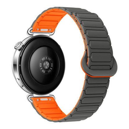 Press Button I-Shaped Magnetic Silicone Watch Band, 18mm, 20mm, 22mm