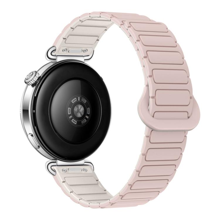 Press Button I-Shaped Magnetic Silicone Watch Band, 18mm, 20mm, 22mm