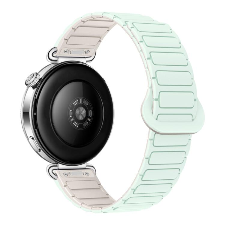 Press Button I-Shaped Magnetic Silicone Watch Band, 18mm, 20mm, 22mm