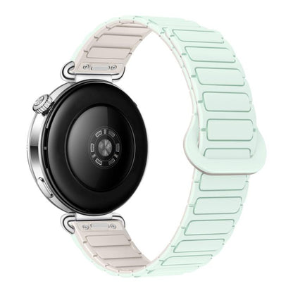Press Button I-Shaped Magnetic Silicone Watch Band, 18mm, 20mm, 22mm