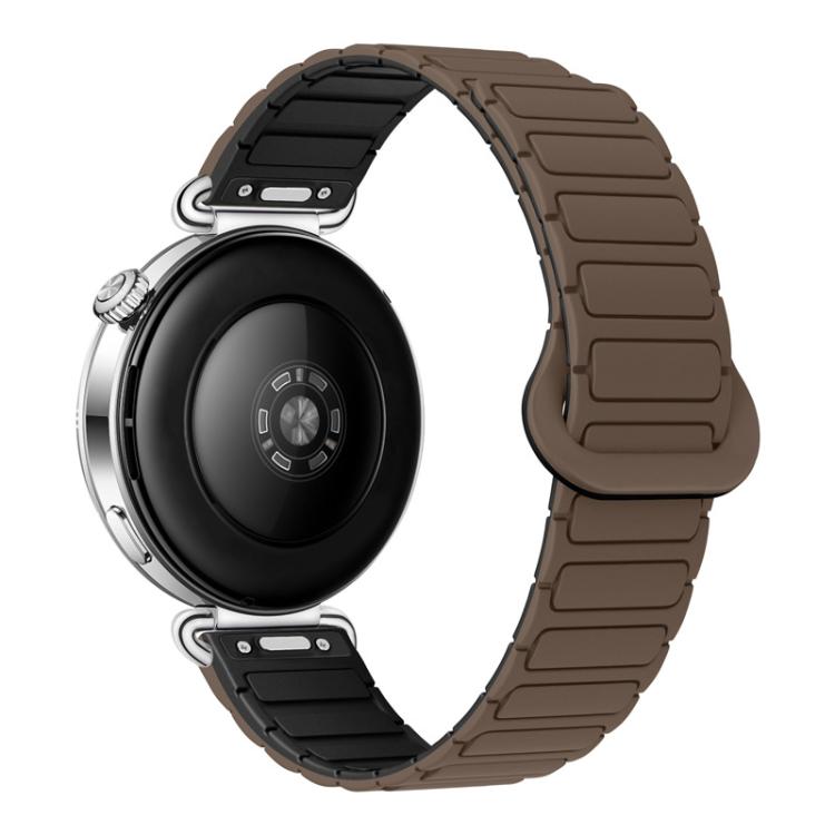 Press Button I-Shaped Magnetic Silicone Watch Band, 18mm, 20mm, 22mm