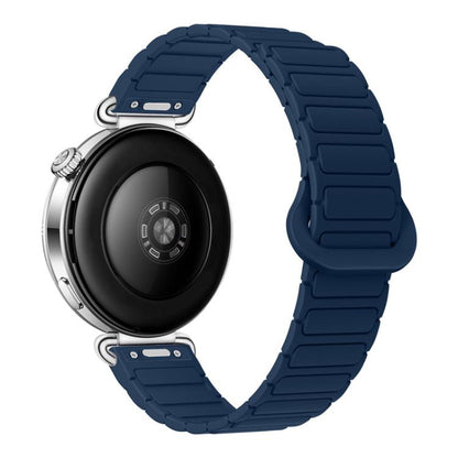Press Button I-Shaped Magnetic Silicone Watch Band, 18mm, 20mm, 22mm