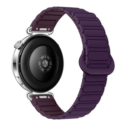 Press Button I-Shaped Magnetic Silicone Watch Band, 18mm, 20mm, 22mm