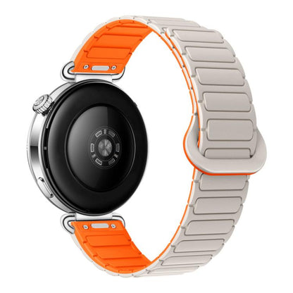 Press Button I-Shaped Magnetic Silicone Watch Band, 18mm, 20mm, 22mm