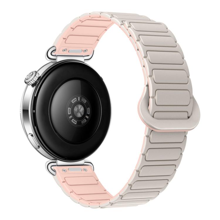 Press Button I-Shaped Magnetic Silicone Watch Band, 18mm, 20mm, 22mm