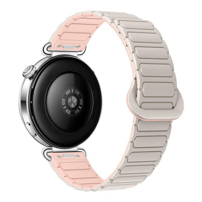 Press Button I-Shaped Magnetic Silicone Watch Band, 18mm, 20mm, 22mm