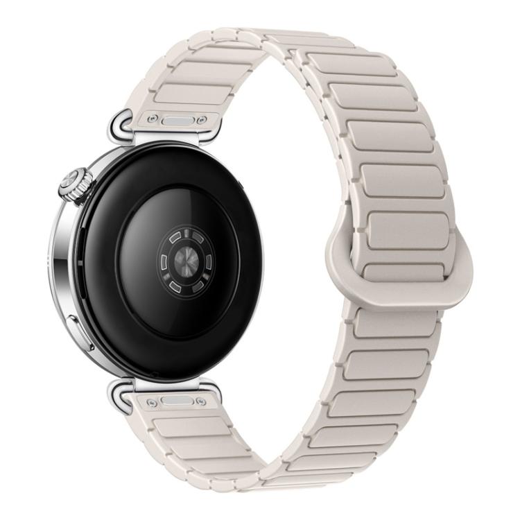 Press Button I-Shaped Magnetic Silicone Watch Band, 18mm, 20mm, 22mm
