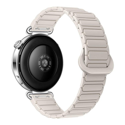 Press Button I-Shaped Magnetic Silicone Watch Band, 18mm, 20mm, 22mm