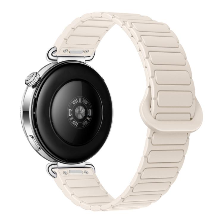 Press Button I-Shaped Magnetic Silicone Watch Band, 18mm, 20mm, 22mm
