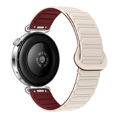 Press Button I-Shaped Magnetic Silicone Watch Band, 18mm, 20mm, 22mm