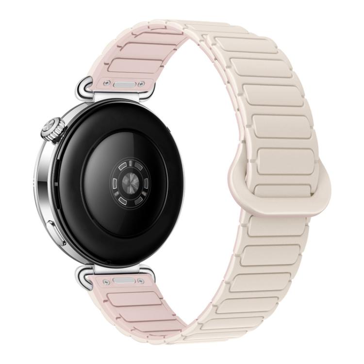 Press Button I-Shaped Magnetic Silicone Watch Band, 18mm, 20mm, 22mm