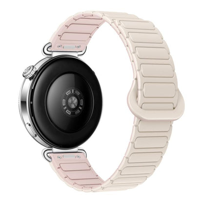 Press Button I-Shaped Magnetic Silicone Watch Band, 18mm, 20mm, 22mm