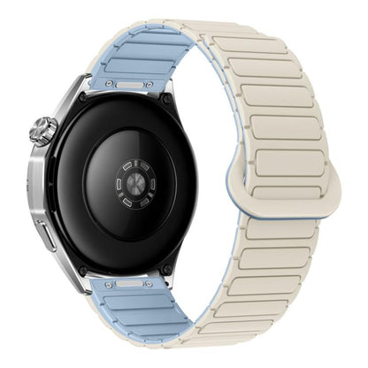 Press Button I-Shaped Magnetic Silicone Watch Band, 18mm, 20mm, 22mm