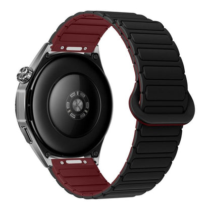 Press Button I-Shaped Magnetic Silicone Watch Band, 18mm, 20mm, 22mm