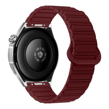 Press Button I-Shaped Magnetic Silicone Watch Band, 18mm, 20mm, 22mm