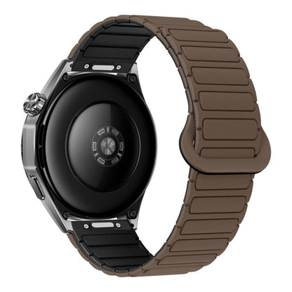 Press Button I-Shaped Magnetic Silicone Watch Band, 18mm, 20mm, 22mm