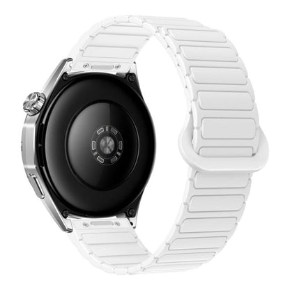Press Button I-Shaped Magnetic Silicone Watch Band, 18mm, 20mm, 22mm