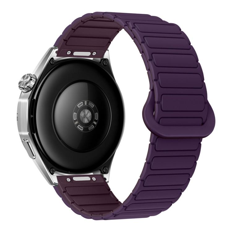 Press Button I-Shaped Magnetic Silicone Watch Band, 18mm, 20mm, 22mm
