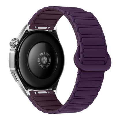 Press Button I-Shaped Magnetic Silicone Watch Band, 18mm, 20mm, 22mm