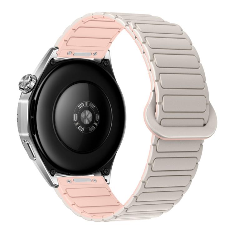 Press Button I-Shaped Magnetic Silicone Watch Band, 18mm, 20mm, 22mm