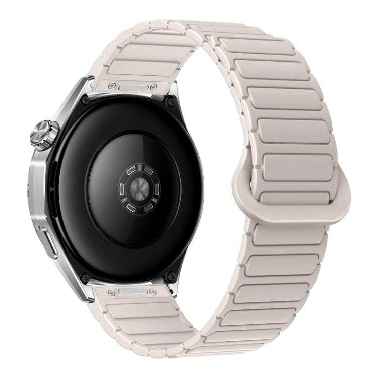 Press Button I-Shaped Magnetic Silicone Watch Band, 18mm, 20mm, 22mm