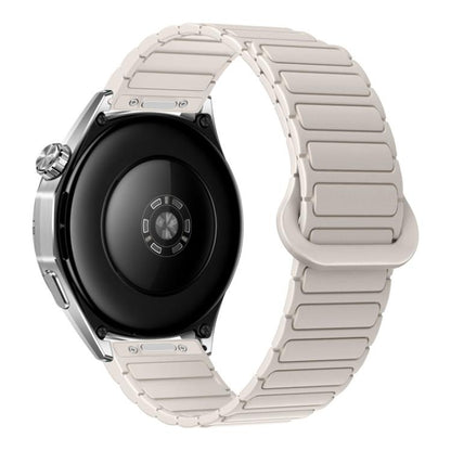 Press Button I-Shaped Magnetic Silicone Watch Band, 18mm, 20mm, 22mm