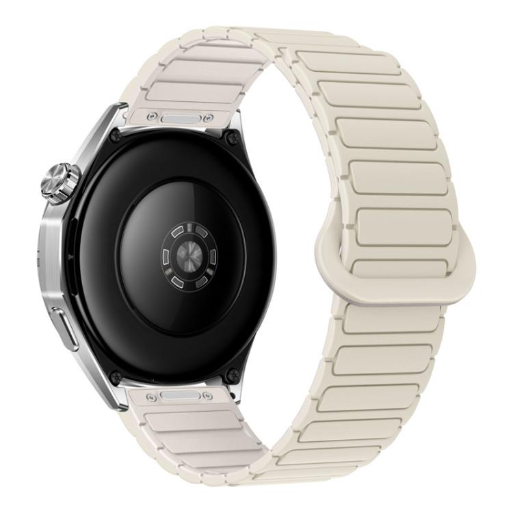 Press Button I-Shaped Magnetic Silicone Watch Band, 18mm, 20mm, 22mm