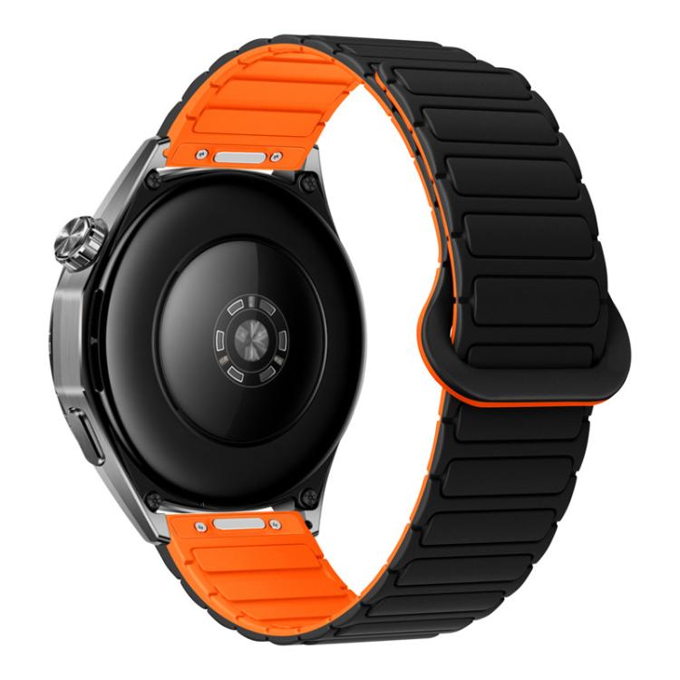 Press Button I-Shaped Magnetic Silicone Watch Band, 18mm, 20mm, 22mm