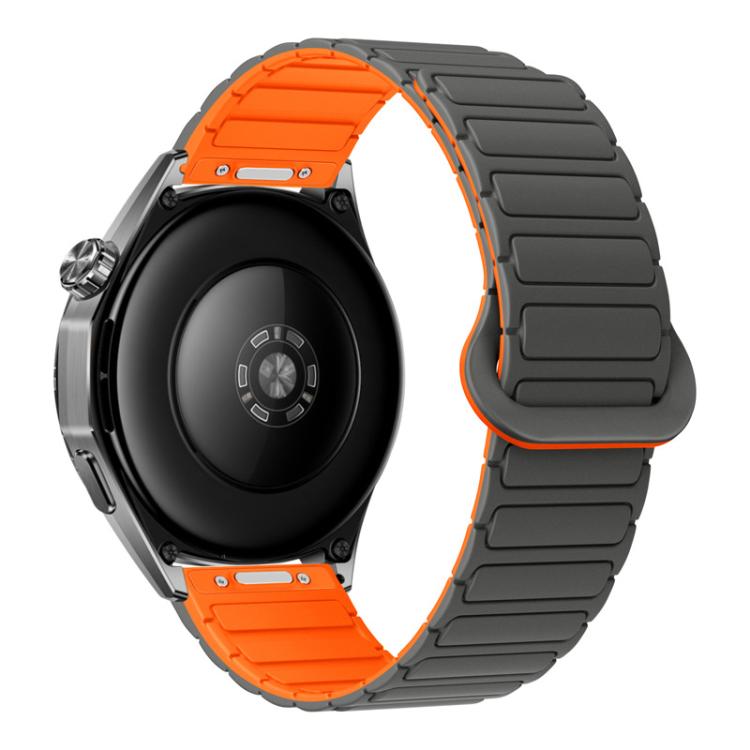 Press Button I-Shaped Magnetic Silicone Watch Band, 18mm, 20mm, 22mm