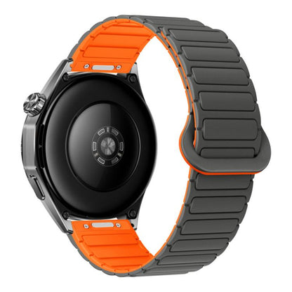 Press Button I-Shaped Magnetic Silicone Watch Band, 18mm, 20mm, 22mm