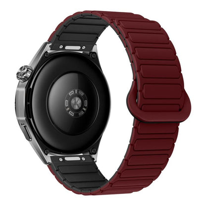 Press Button I-Shaped Magnetic Silicone Watch Band, 18mm, 20mm, 22mm