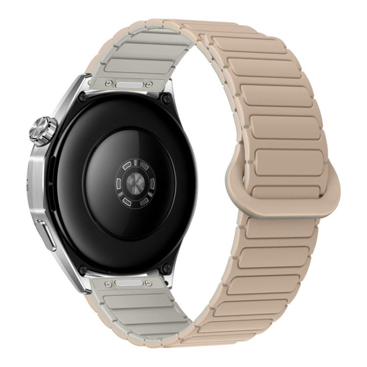 Press Button I-Shaped Magnetic Silicone Watch Band, 18mm, 20mm, 22mm