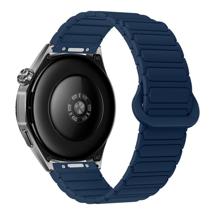 Press Button I-Shaped Magnetic Silicone Watch Band, 18mm, 20mm, 22mm