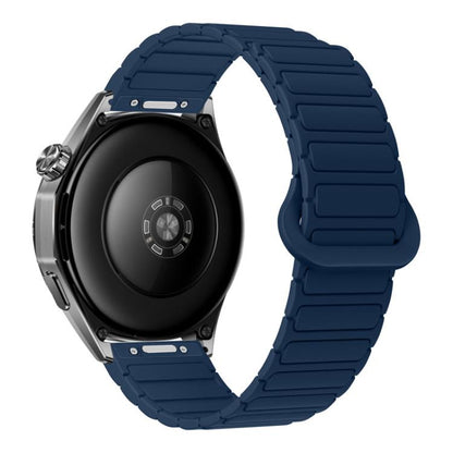Press Button I-Shaped Magnetic Silicone Watch Band, 18mm, 20mm, 22mm
