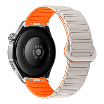 Press Button I-Shaped Magnetic Silicone Watch Band, 18mm, 20mm, 22mm
