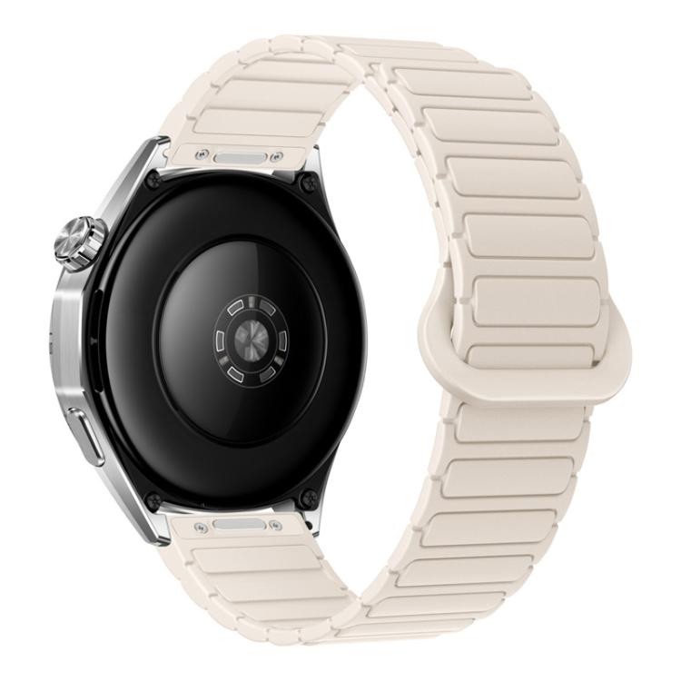 Press Button I-Shaped Magnetic Silicone Watch Band, 18mm, 20mm, 22mm