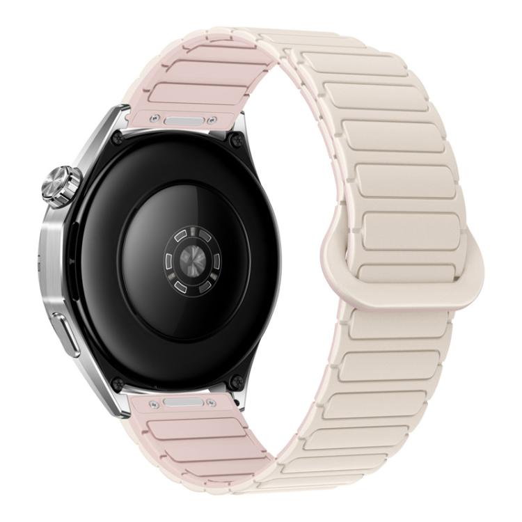 Press Button I-Shaped Magnetic Silicone Watch Band, 18mm, 20mm, 22mm