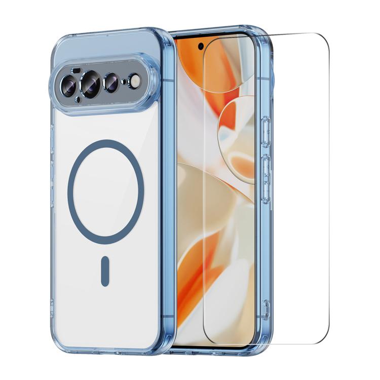 ENKAY Hat-Prince Magnetic Matte Translucent Phone Case with 0.18mm Ultrasonic Unlock Glass Film, For Google Pixel 11 Pro XL, For Google Pixel 11, For Google Pixel 11 Pro