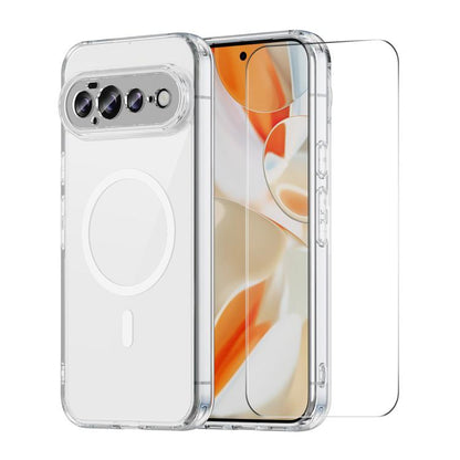 ENKAY Hat-Prince Magnetic Matte Translucent Phone Case with 0.18mm Ultrasonic Unlock Glass Film, For Google Pixel 11 Pro XL, For Google Pixel 11, For Google Pixel 11 Pro