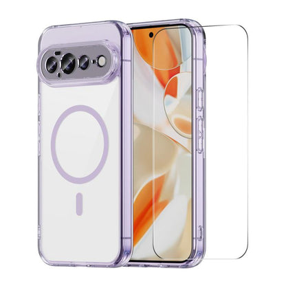 ENKAY Hat-Prince Magnetic Matte Translucent Phone Case with 0.18mm Ultrasonic Unlock Glass Film, For Google Pixel 11 Pro XL, For Google Pixel 11, For Google Pixel 11 Pro