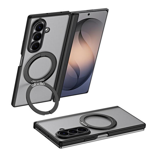 Star Hinge Frame-integrated Film Magnetic Phone Case, For Galaxy Z Fold8 5G, For Galaxy Z Fold8 Ultra 5G, For Galaxy Z Fold7 5G, For Galaxy Z Fold6, For Galaxy Z Fold5, For Galaxy Z Fold4