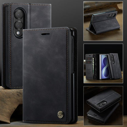 CaseMe 033 Calf Leather Lining Microfibre RFID Blocking Phone Case, For Galaxy Z Fold8 5G, For Galaxy Z Fold8 Ultra 5G