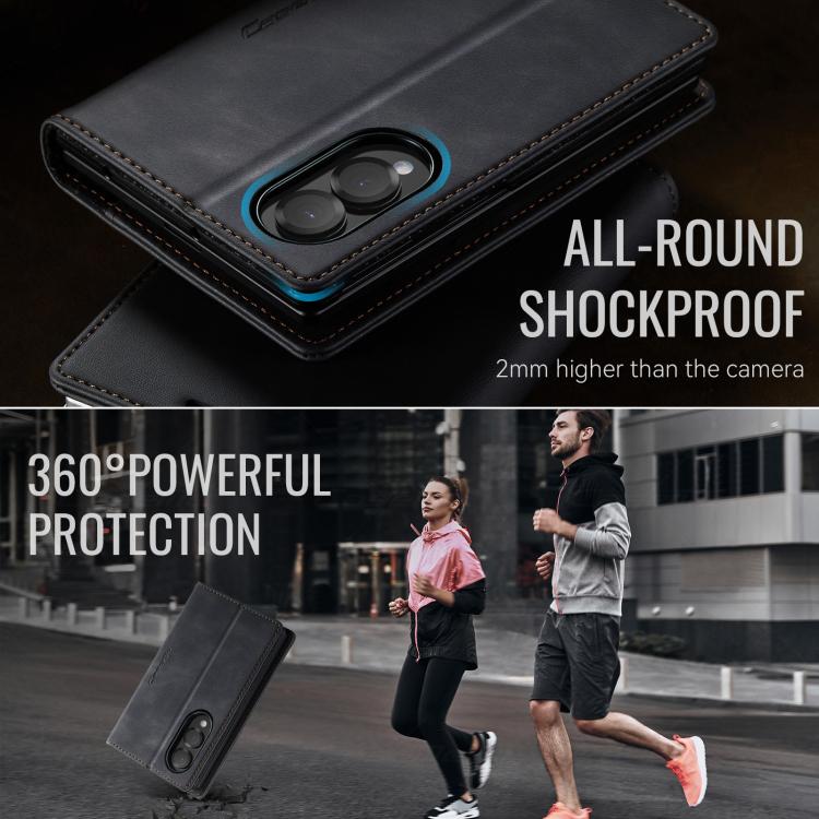 CaseMe 033 Calf Leather Lining Microfibre RFID Blocking Phone Case, For Galaxy Z Fold8 5G, For Galaxy Z Fold8 Ultra 5G