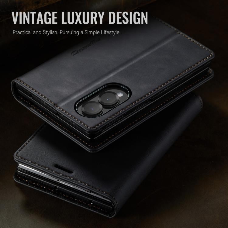 CaseMe 033 Calf Leather Lining Microfibre RFID Blocking Phone Case, For Galaxy Z Fold8 5G, For Galaxy Z Fold8 Ultra 5G