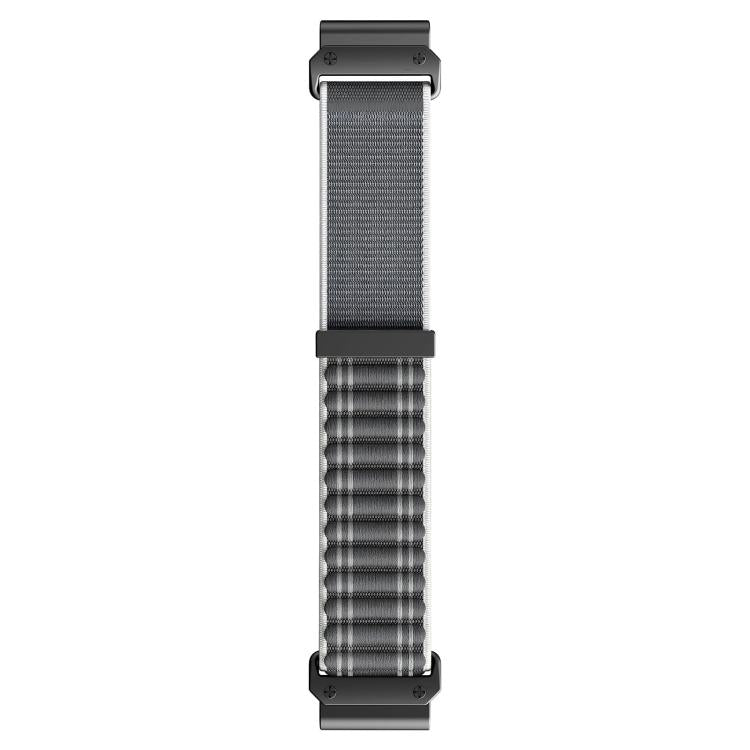 Wavy Patterned Nylon Woven Hook and Loop Fastener Watch Band, For Gamin 26mm, For Gamin 22mm
