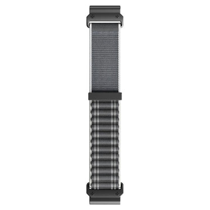 Wavy Patterned Nylon Woven Hook and Loop Fastener Watch Band, For Gamin 26mm, For Gamin 22mm