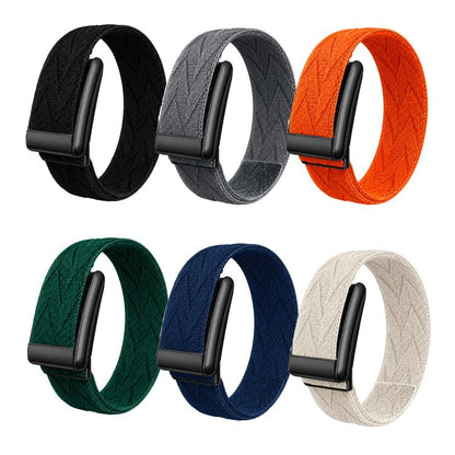 Diamond Textured Woven Nylon Watch Band, For WHOOP 5.0 Electrocardiogram, For WHOOP 5.0 Regular
